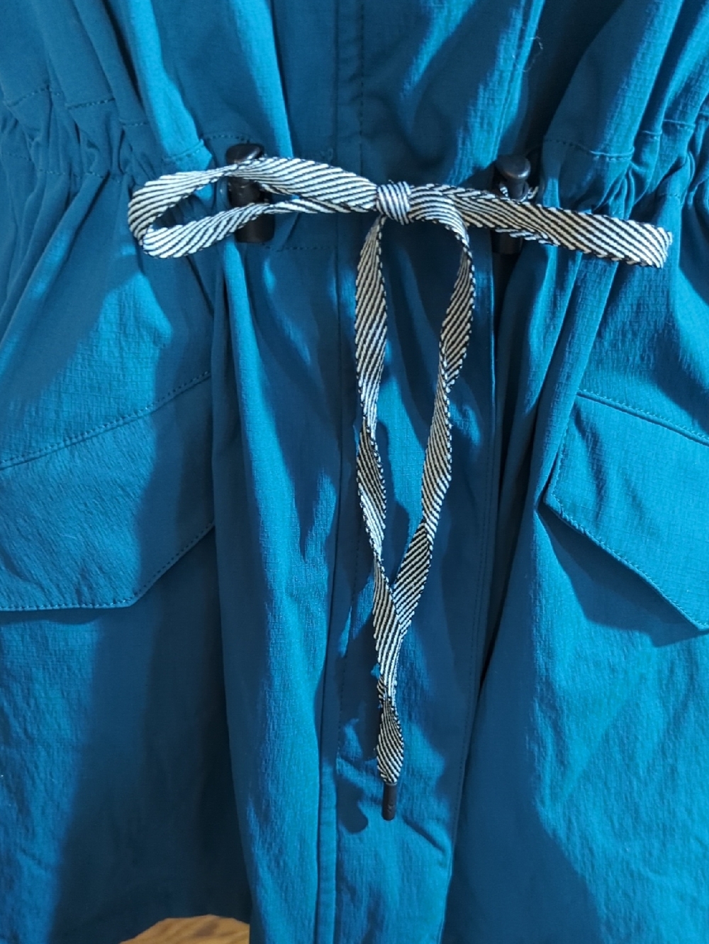 torrid Happy Camper Bright Teal Vest Bungee Cord Waist Torrid Sz 2 2X - Picture 6 of 10